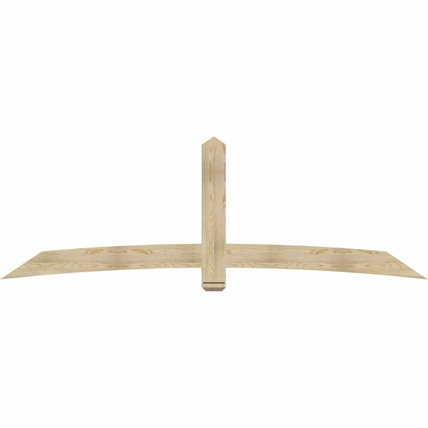 Ekena Millwork Bellingham Rough Sawn Timber Gable Bracket, Douglas Fir, 108"W x 36"H x 2"D x 6"F, 8/12 Pitch GBW108X36X0206BEL00RDF - main